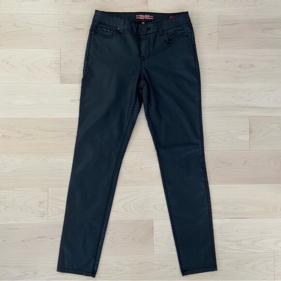 Makers of True Originals jeans black coated shinny super skinny medium rise 28 - Picture 11 of 11